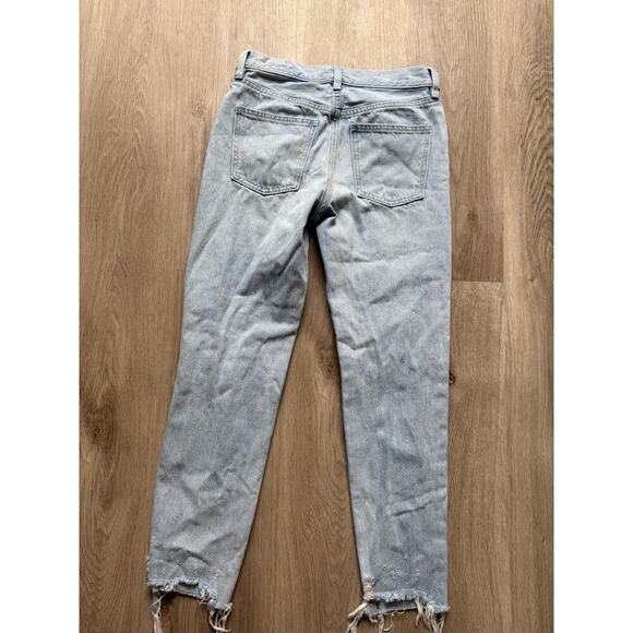 We The Free Distressed, Light Blue Denim Jeans, Skinny, Raw Hem, Women's size 24 - Picture 5 of 5